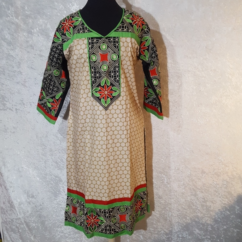 Embroidered Indian Dress